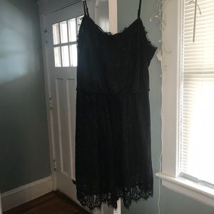 Sparkly black and silver party dress